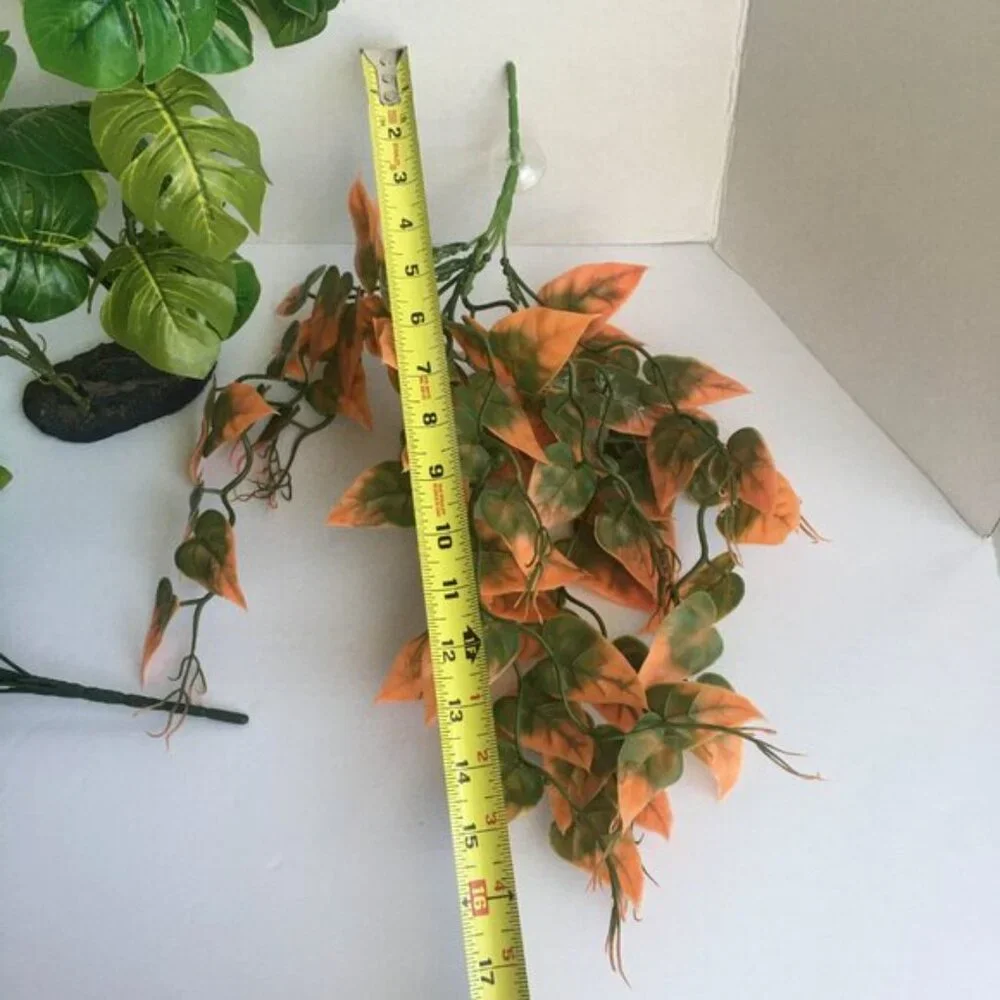 Reptile Terrarium Aquarium Supplies - Miscellaneous Fake Faux Plants Tank Decor